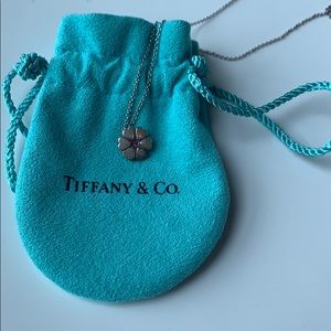 Tiffany Picasso Flower Of Heart Silver Necklace